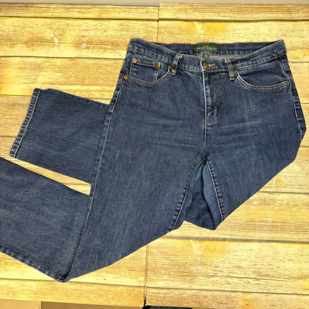 Lauren Ralph Lauren Classic Straight Capsule Dark Wash Jeans Womens Sz 12